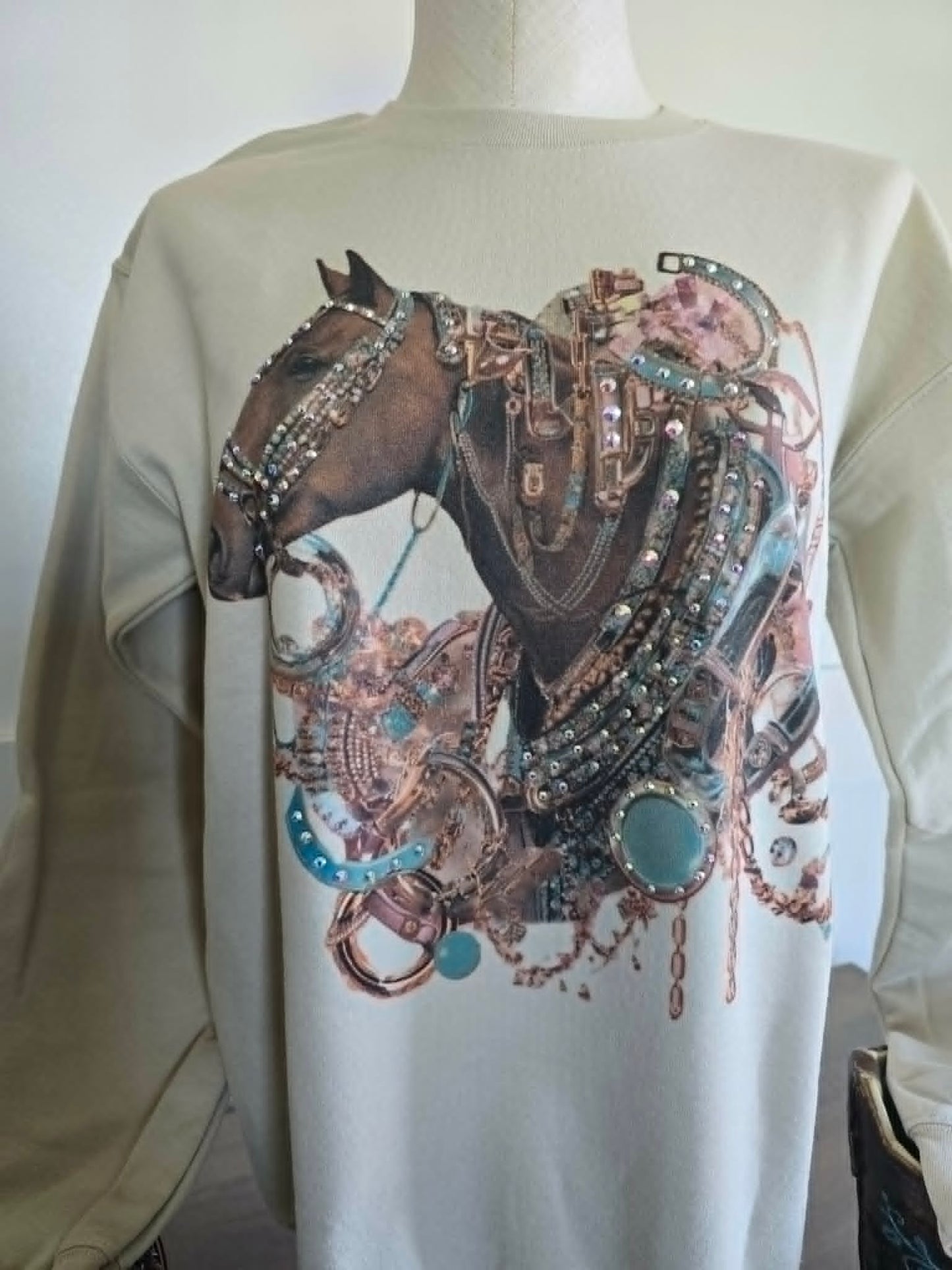 Embellished Horse Sweatshirt