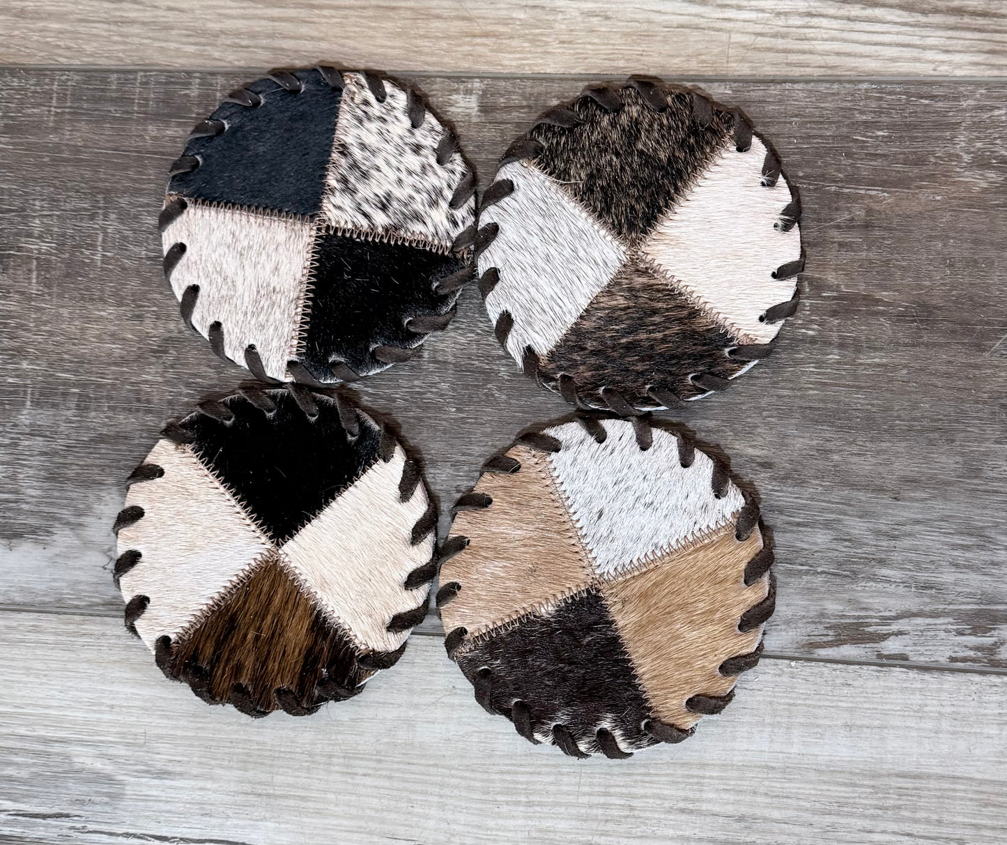 Hair on Hide Coasters