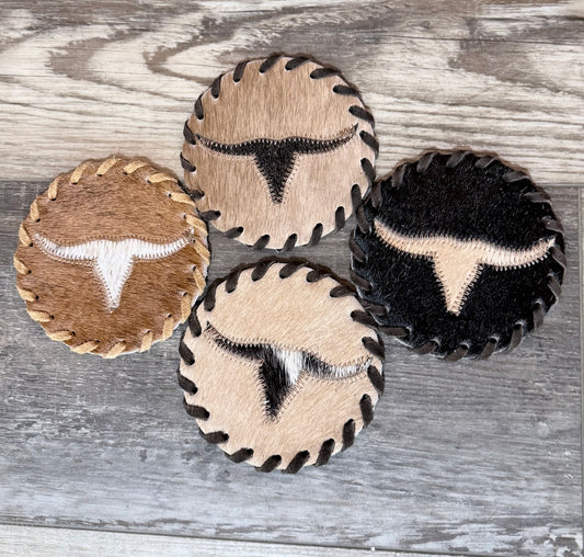 Hair on Hide Coasters