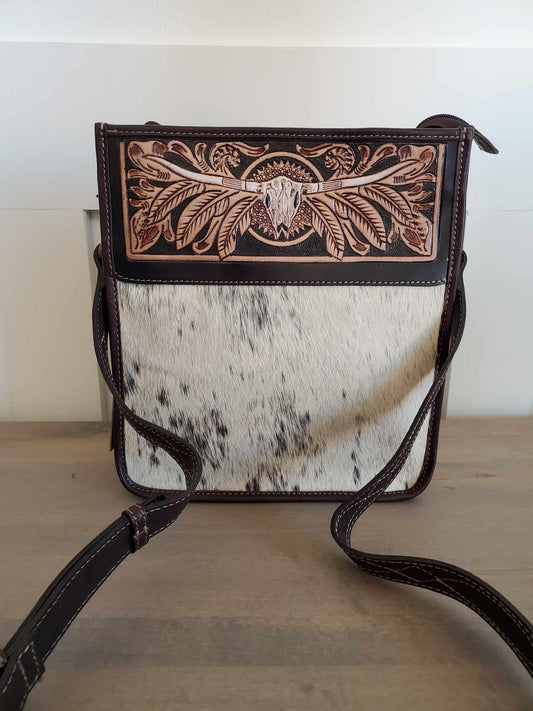 Spirit Of The Herd Hand Tooled Bag