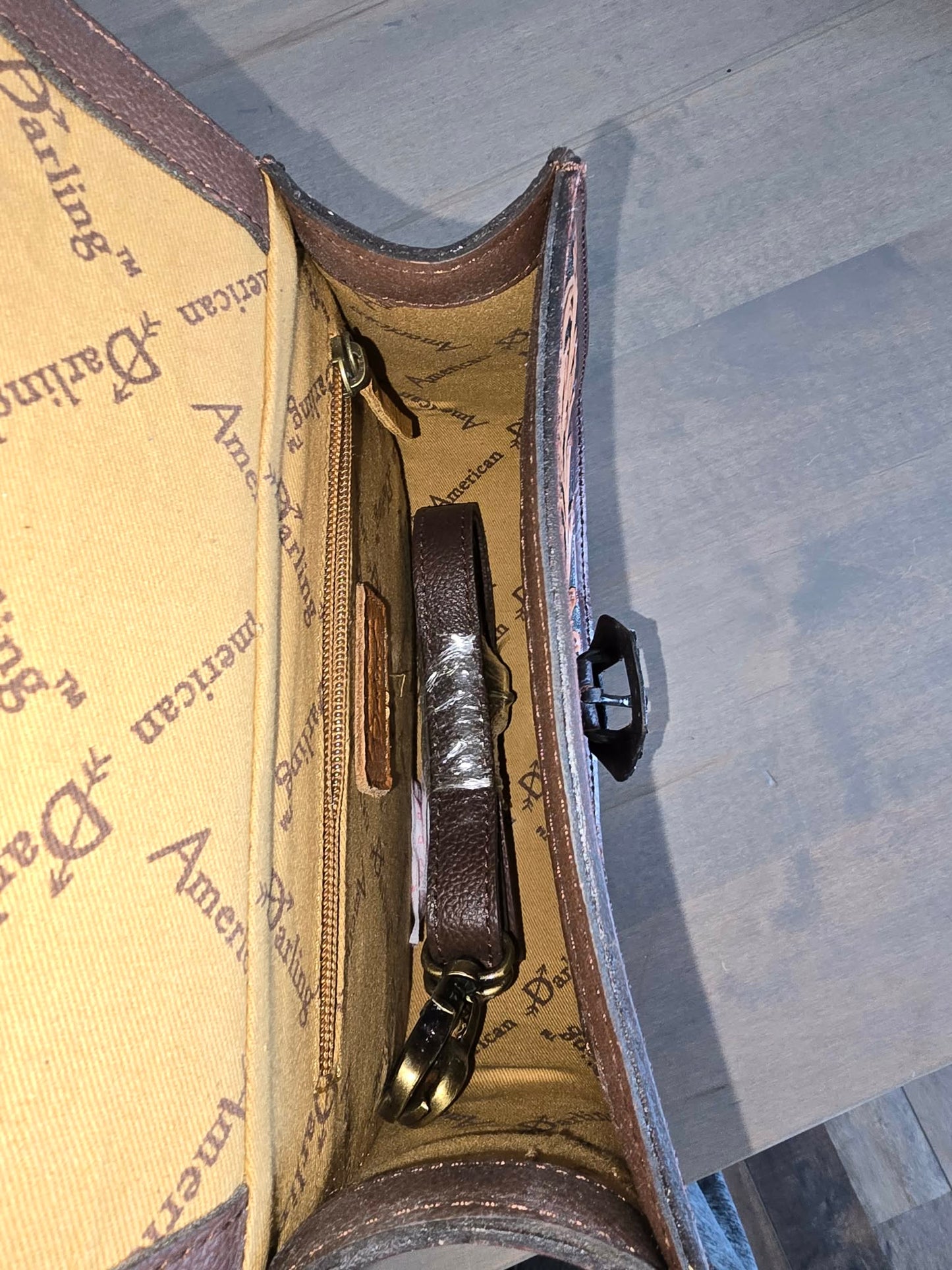 Genuine Tooled Western Leather Crossbody