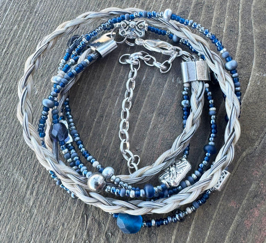Chambray Wrap Bracelet