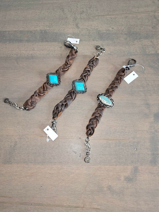 Braided Stone Bracelet