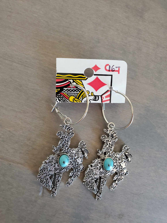 Silver and Turquoise Earring