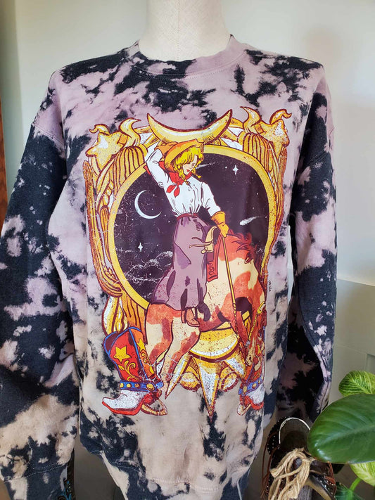 Bleached Cowgirl Crewneck