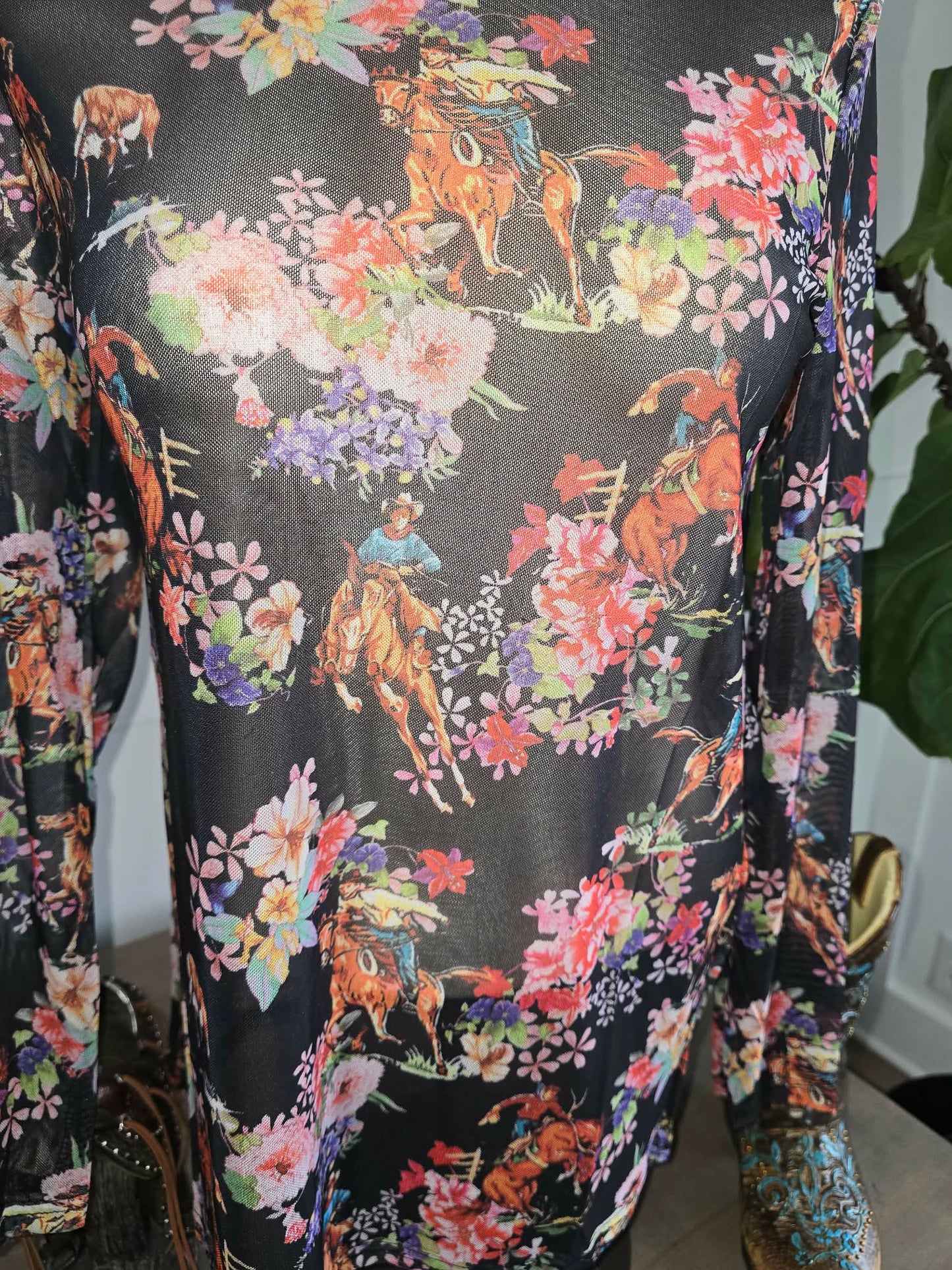 Floral Cowboy Meshtop