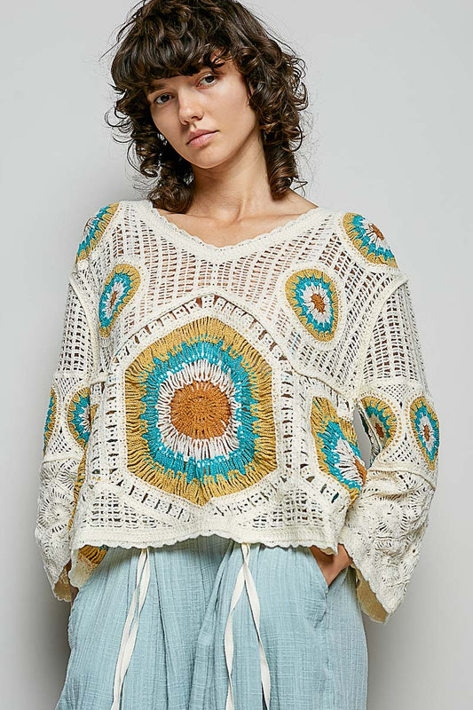 Granny Circle Crochet Top