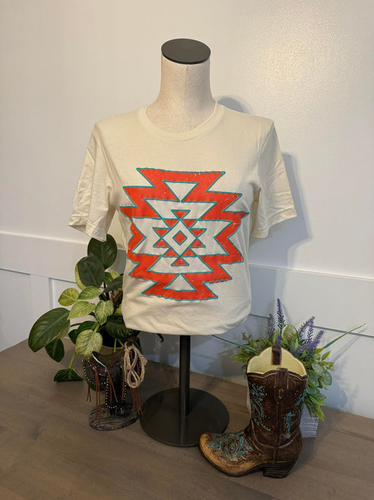 Puffed Aztec T-Shirt