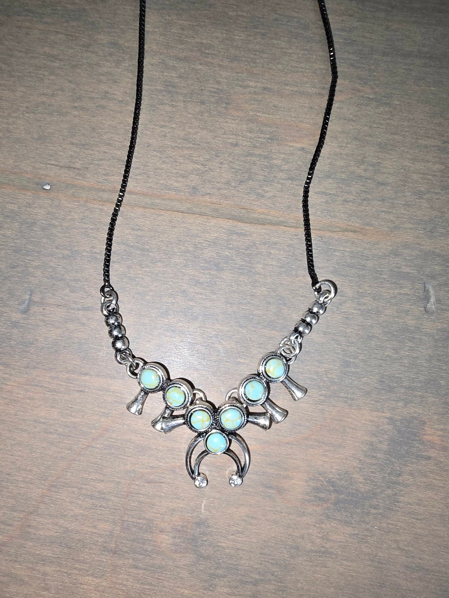 Faux Squash Blossom Necklace
