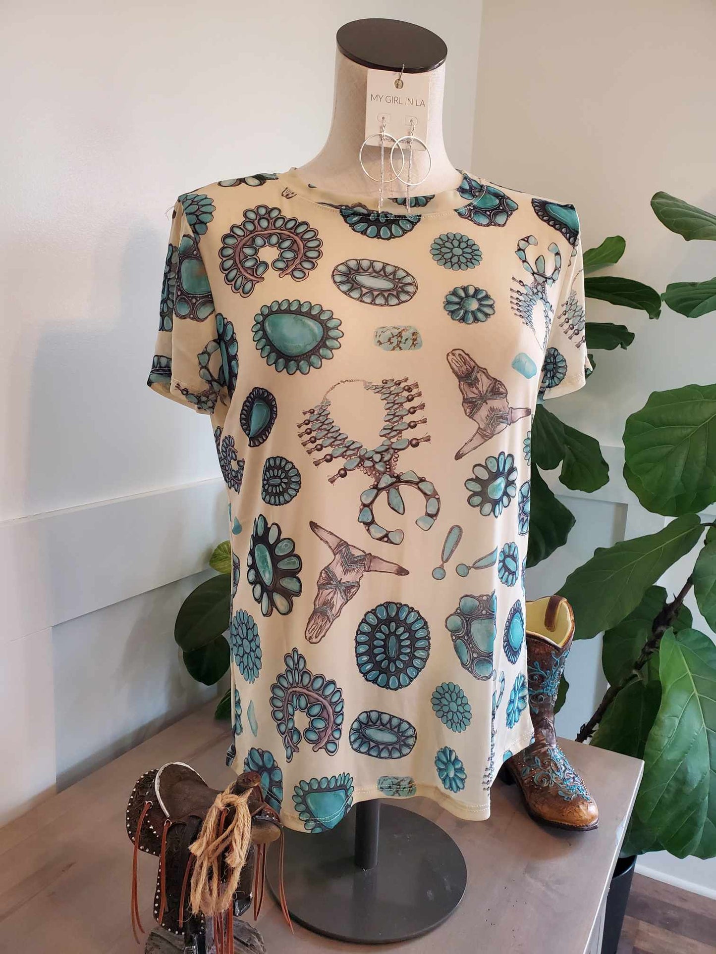 Round Neck Mesh Short Sleeve Top