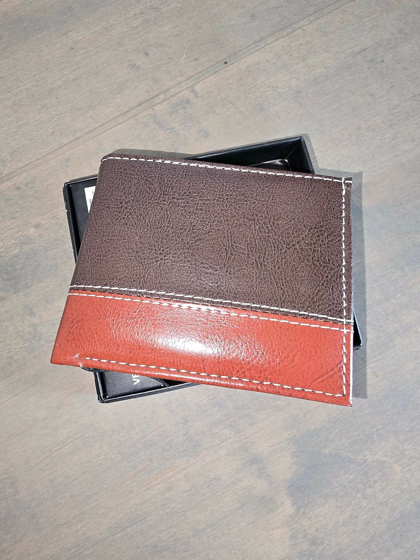 Two Tone Bi-Fold Wallet