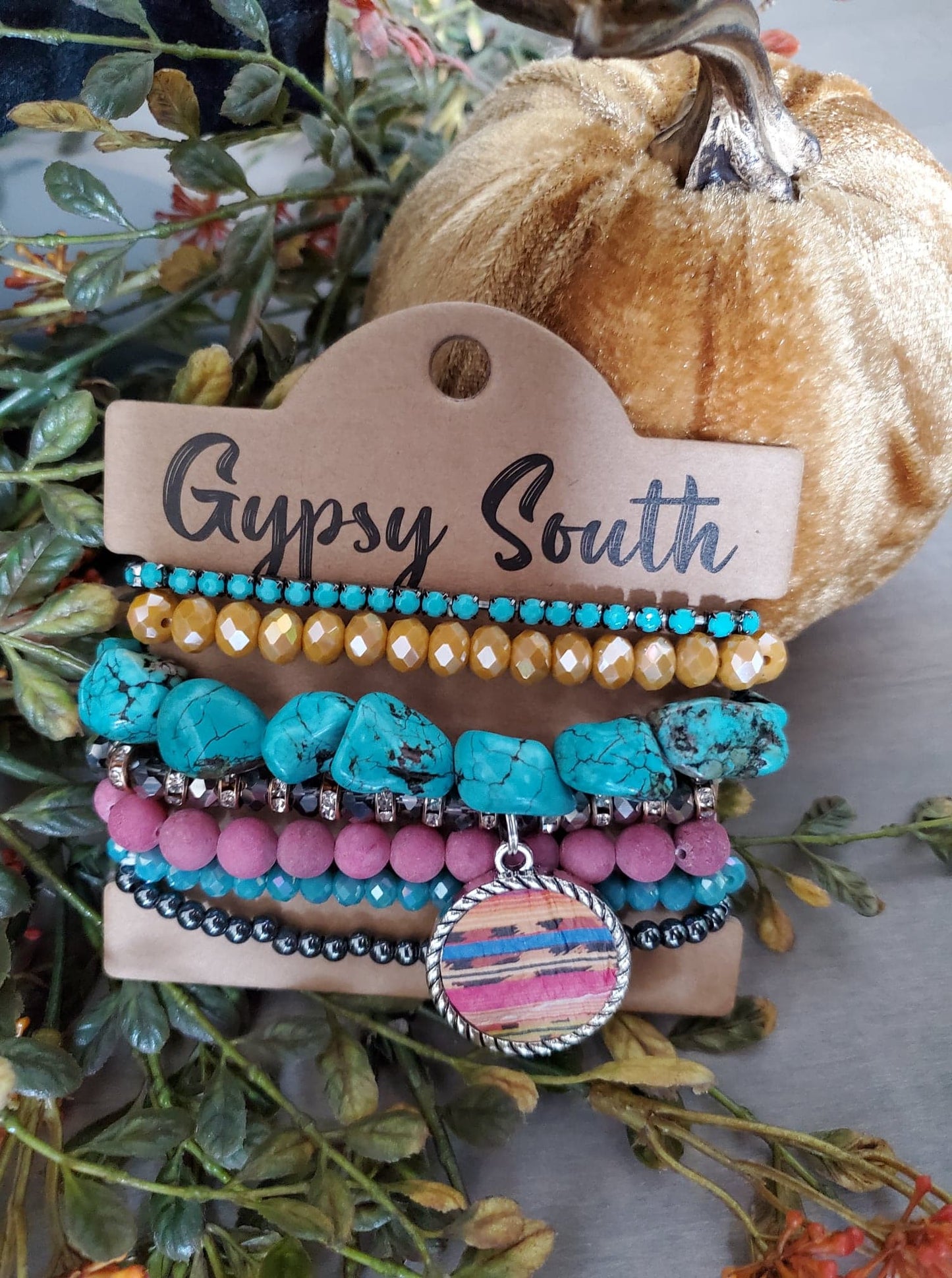 Serape Stone Bracelet Set