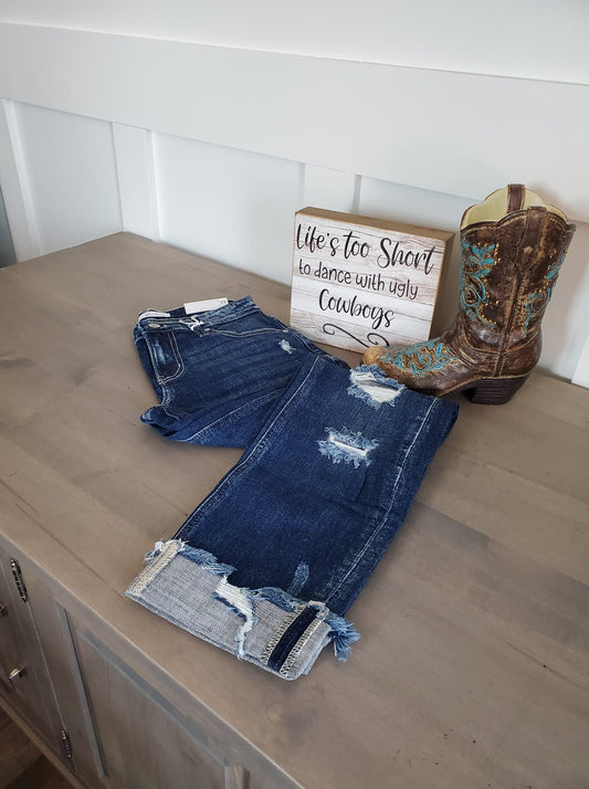 KanCan Mid Rise Slim Boyfriend