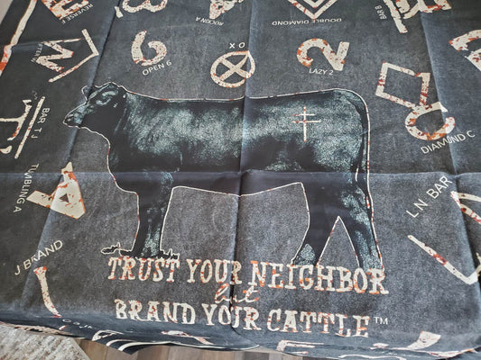 Brand Your Cattle Large "Wild Rag" Scarf