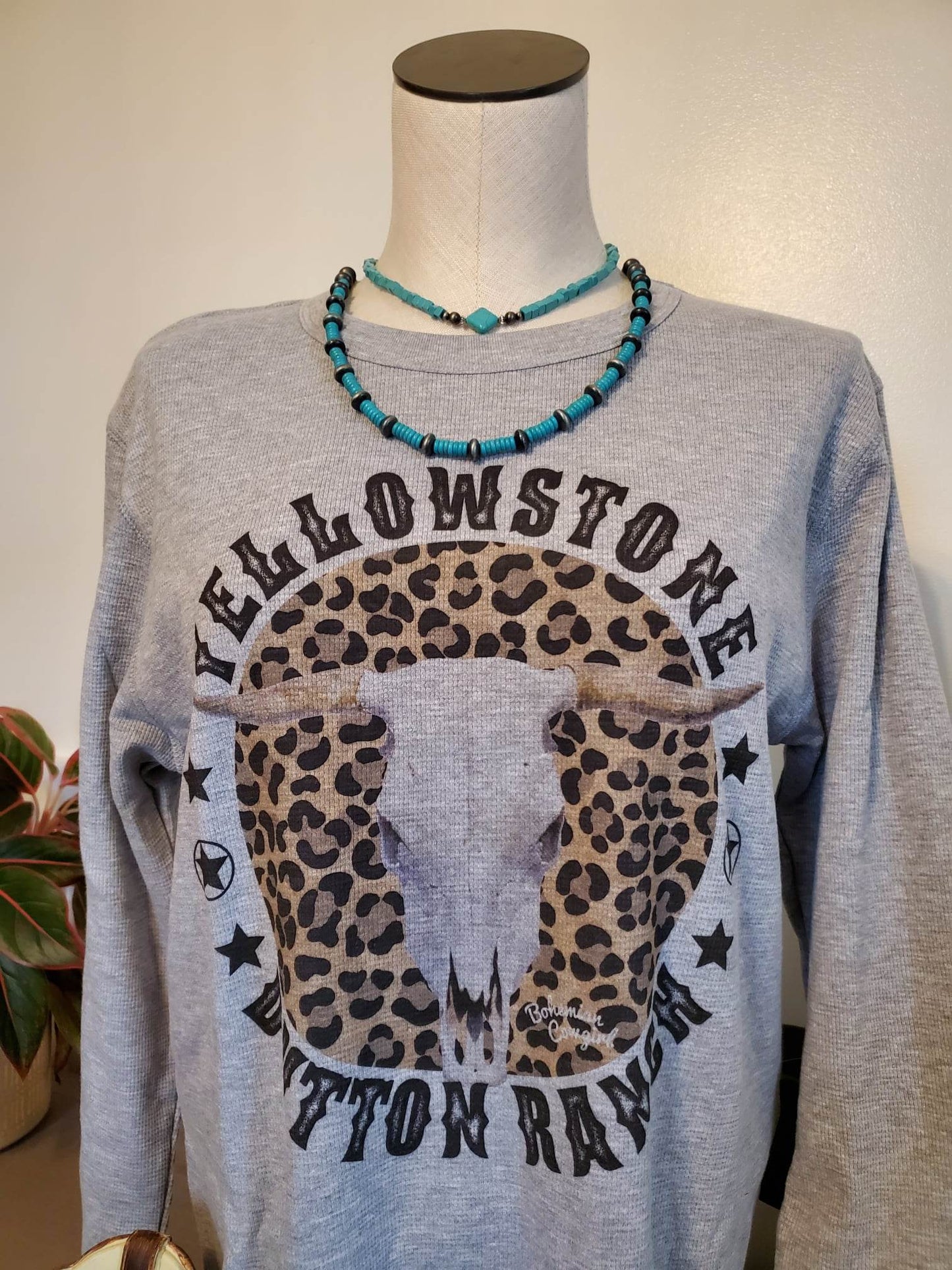 Yellowstone Cheetah Longhorn Grey Thermal