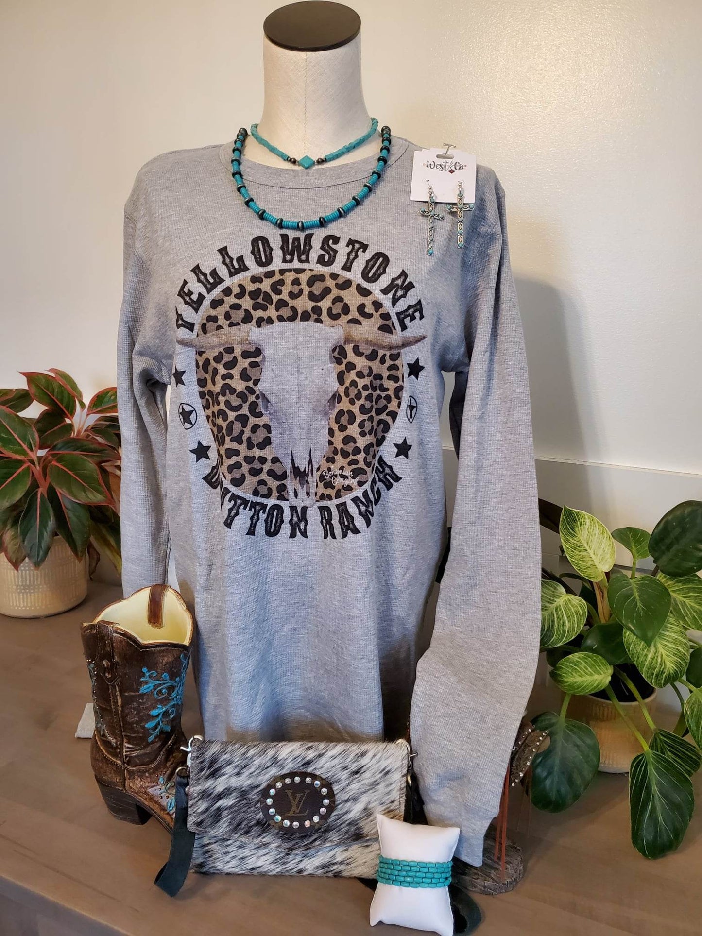 Yellowstone Cheetah Longhorn Grey Thermal